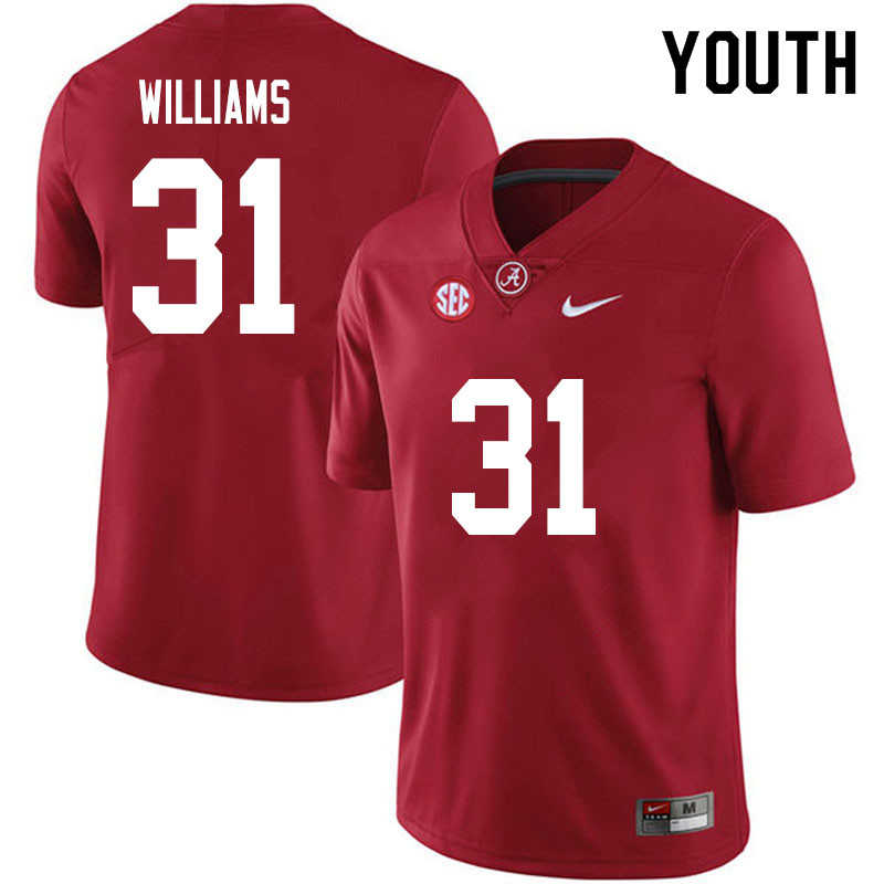 Youth #31 Shatarius Williams Alabama Crimson Tide College Football Jerseys Sale-Crimson
